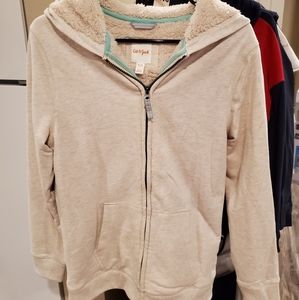 Beige Sherpa Lining Sweater